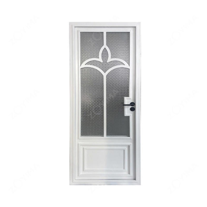 ZYM-W179 Puertas duraderas de hierro forjado de color blanco