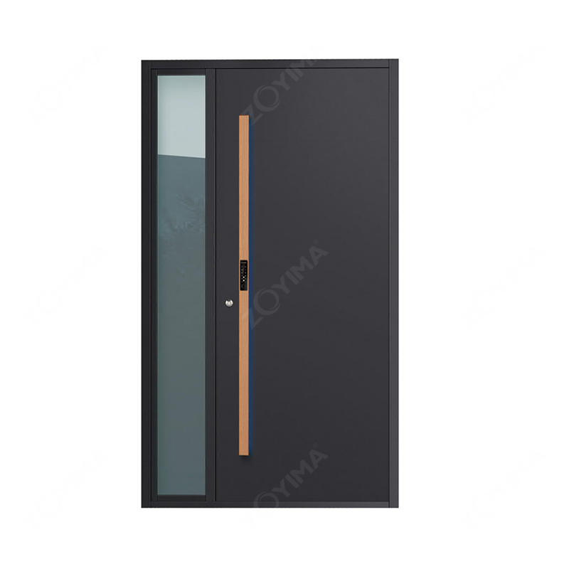 ZYM-P613 Puertas simples de hierro forjado de alta calidad de marca propia